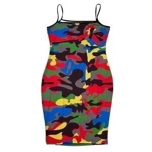 Camouflage Bodycon Dress